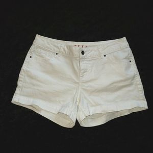 White Denim Shorts